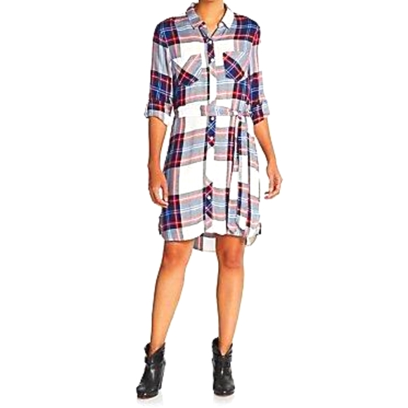 beachlunchlounge Dresses & Skirts - Beach lunch lounge plaid dress Size S/P